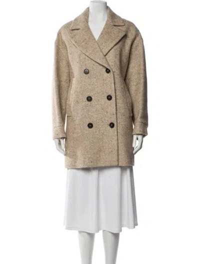 Pre-owned Vanessa Bruno Peacoat In Neutral