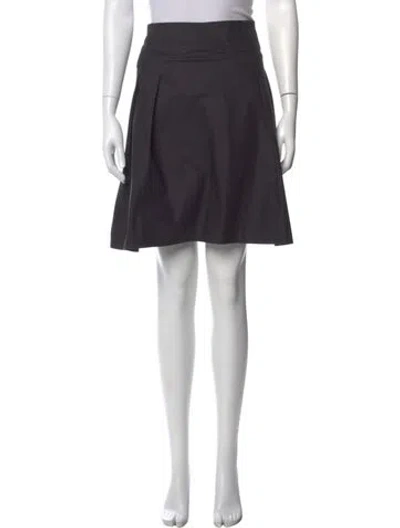 Pre-owned Vanessa Bruno Pleated Accents Mini Skirt In Black