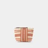 VANESSA BRUNO POUCH - VANESSA BRUNO - COTTON - BROWN