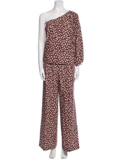 Pre-owned Vanessa Bruno Printed Bow Accents Pant Set In Multi