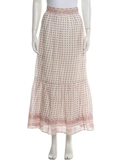 Pre-owned Vanessa Bruno Printed Long Skirt In Pink