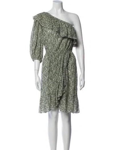 Pre-owned Vanessa Bruno Printed Mini Dress In Green