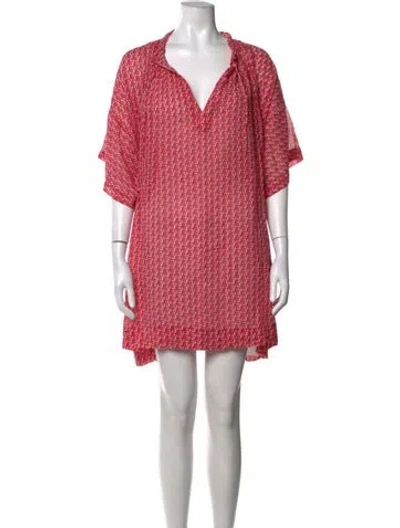 Pre-owned Vanessa Bruno Printed Mini Dress In Pink