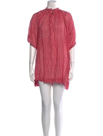 Pre-owned Vanessa Bruno Printed Mini Dress In Pink