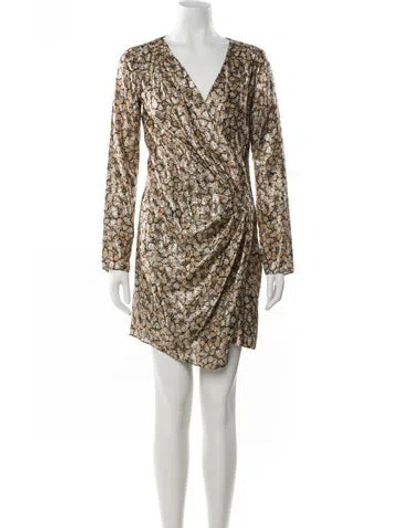 Pre-owned Vanessa Bruno Printed Mini Dress In Yellow