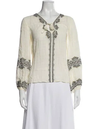 Pre-owned Vanessa Bruno Printed V-neck Blouse