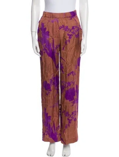 Pre-owned Vanessa Bruno Printed Wide Leg Pants W/ Tags In Neutral