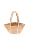 Vanessa Bruno Raphia Medium Cabas Tote In Sand