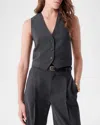 Vanessa Bruno Denso V Neck Vest In Anthracite Chine