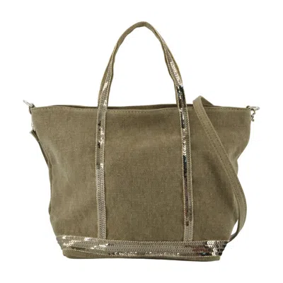 Vanessa Bruno S Shopper Bag - Linen - Khaki In Brown