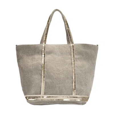 Vanessa Bruno Sand Cabas S Tote Bag In Gray
