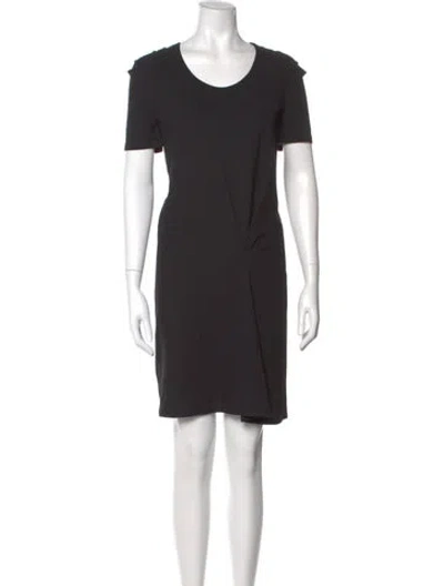 Pre-owned Vanessa Bruno Scoop Neck Mini Dress In Gray