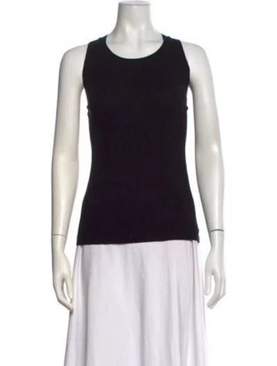 Pre-owned Vanessa Bruno Scoop Neck Sleeveless Top In Black