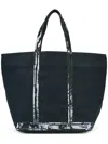 Vanessa Bruno Sequin Embellished Tote In Blue