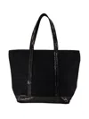 Vanessa Bruno Sequin-trimmed Tote Bag In Black