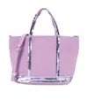 Vanessa Bruno Sequined Shoulder Bag In Purple