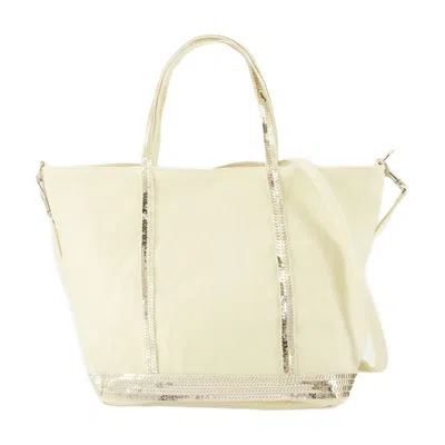 Vanessa Bruno Sequined Shoulder Bag In White