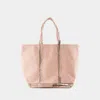 Vanessa Bruno Large Cabas Sequin-trimmed Tote Bag In Pink