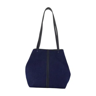 Vanessa Bruno Shopping Bag Pm - Cotton - Purple In Black