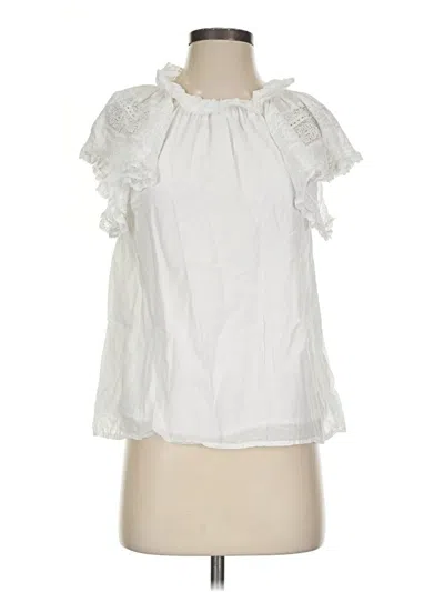 Pre-owned Vanessa Bruno Short Sleeve Blouse In White