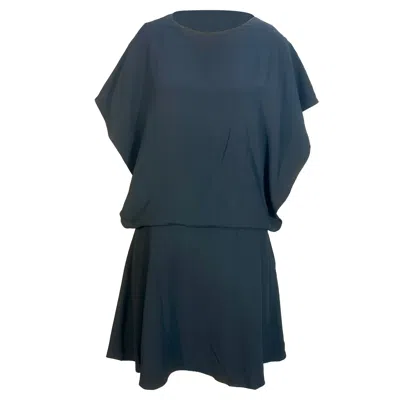 Vanessa Bruno Short Sleeve Dress In Black Polyester