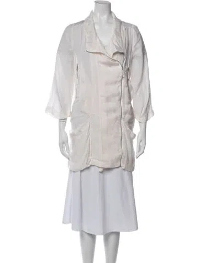 Pre-owned Vanessa Bruno Silk Coat In Neutrals