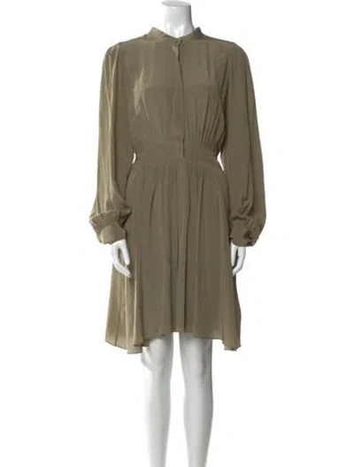 Pre-owned Vanessa Bruno Silk Knee-length Dress In Neutral