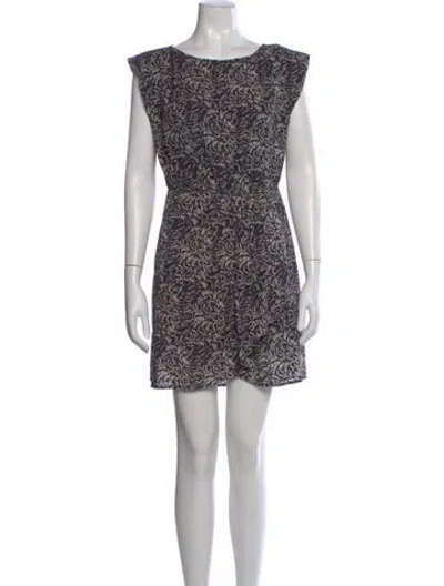 Pre-owned Vanessa Bruno Silk Mini Dress In Black