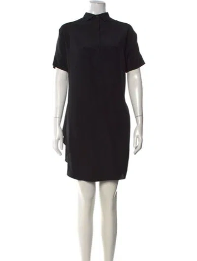 Pre-owned Vanessa Bruno Silk Mini Dress In Black