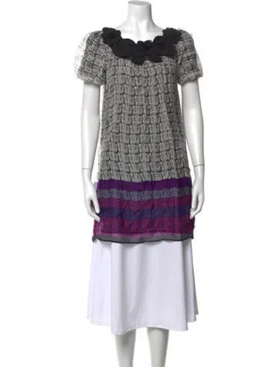 Pre-owned Vanessa Bruno Silk Patterned Top In Multi