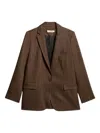 Vanessa Bruno Single-breasted Blazer In Brown