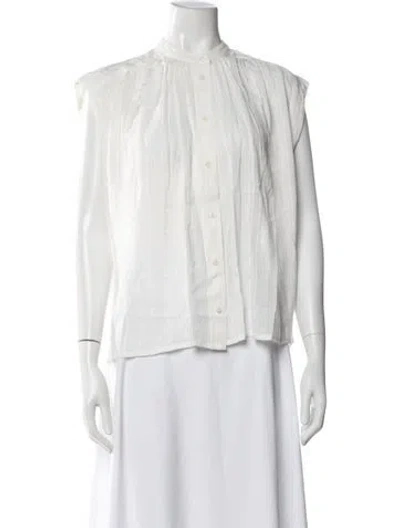 Pre-owned Vanessa Bruno Sleeveless Blouse In Neutrals