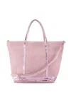 Vanessa Bruno Small Cabas Sequin-trimmed Tote Bag