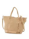 Vanessa Bruno Small Sequin-trimmed Linen Tote Bag