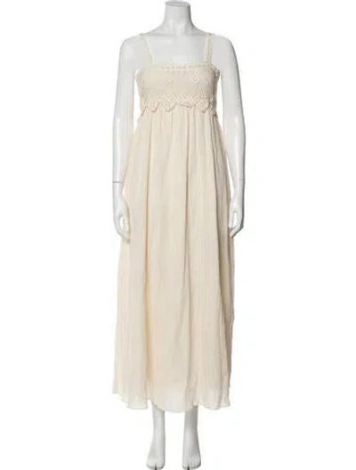 Pre-owned Vanessa Bruno Square Neckline Long Dress W/ Tags