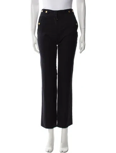 Pre-owned Vanessa Bruno Straight Leg Pants In Black