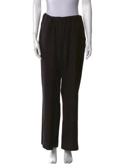 Pre-owned Vanessa Bruno Straight Leg Pants In Black