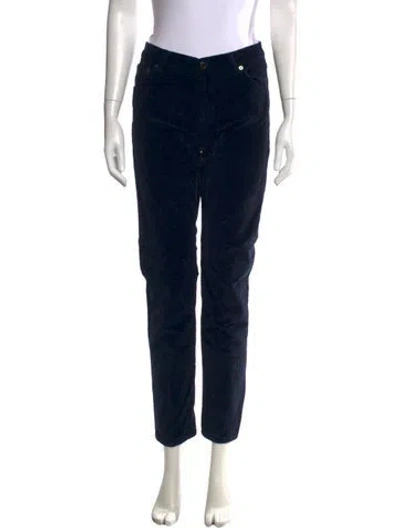 Pre-owned Vanessa Bruno Straight Leg Pants In Blue