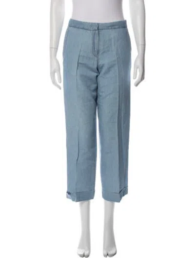 Pre-owned Vanessa Bruno Straight Leg Pants In Blue