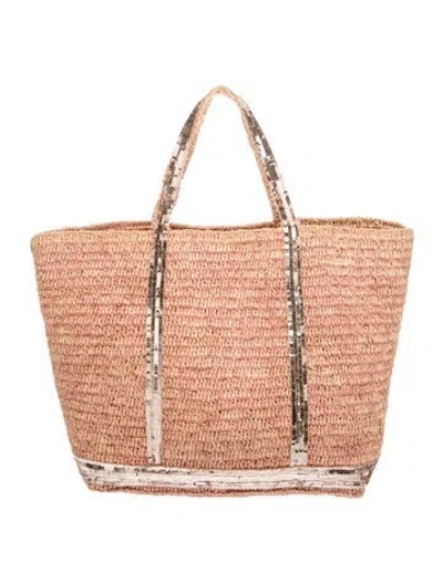 Pre-owned Vanessa Bruno Straw Tote In Pink
