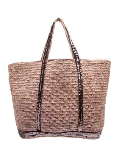 Pre-owned Vanessa Bruno Straw Tote In Purple