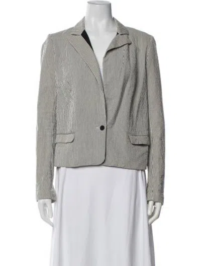 Pre-owned Vanessa Bruno Striped Blazer In Blue