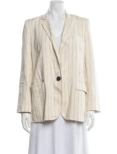 Pre-owned Vanessa Bruno Striped Blazer In Neutrals