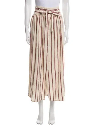 Pre-owned Vanessa Bruno Striped Midi Length Skirt In Multi