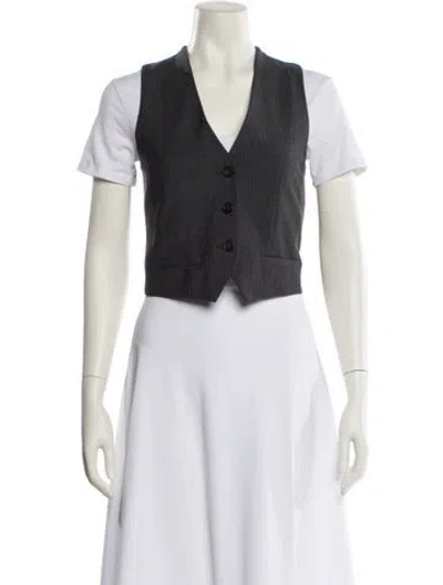 Pre-owned Vanessa Bruno Striped Vest In Blue