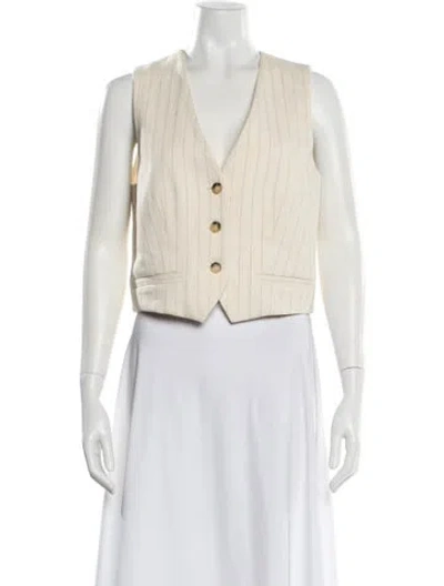 Pre-owned Vanessa Bruno Striped Vest In Neutral