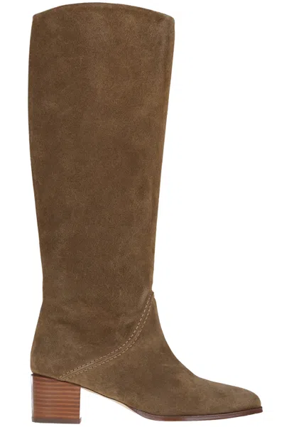 Vanessa Bruno Suede Boots In Brown