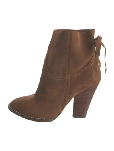 Pre-owned Vanessa Bruno Suede Chelsea Boots In Brown