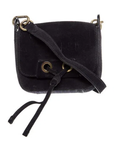 Pre-owned Vanessa Bruno Suede Crossbody Bag In Black