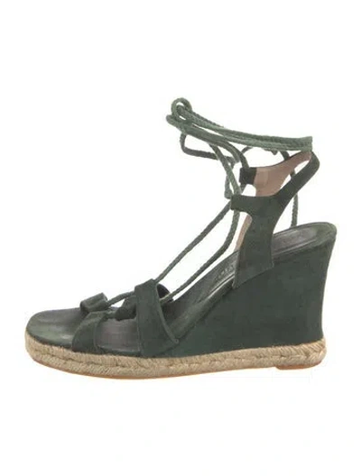 Pre-owned Vanessa Bruno Suede Sandals In Green